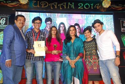 The young star cast of 'Ekkees Toppon Ki Salaami' promotes their film at UDAAN 2014