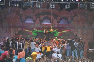 Bolly Celebs at Shri Sankalp Pratishthan's Dahi Handi celebrations
