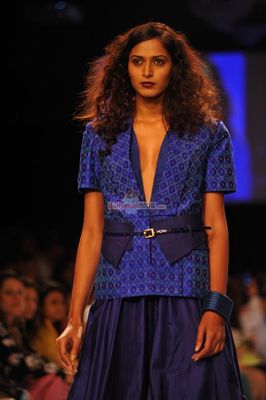 Indian Models walk the ramp at Lakme Fashion Week Winter Festive 2014