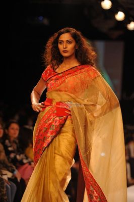 Indian Models walk the ramp at Lakme Fashion Week Winter Festive 2014