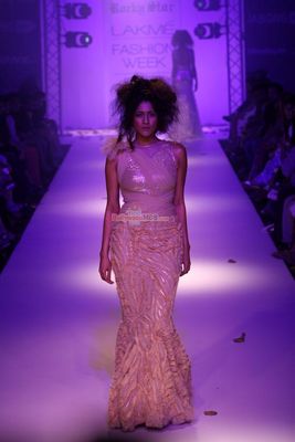 Diana Penty walks the ramp for Rocky S show at LFW Winter Festive 2014