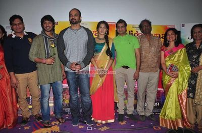 Rohit Shetty with Harshvardhan Deo and Cherry Mardia at the trailer launch of film 'Jigariyaa'