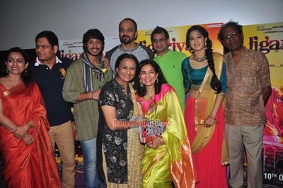 Rohit Shetty with Harshvardhan Deo and Cherry Mardia at the trailer launch of film 'Jigariyaa'