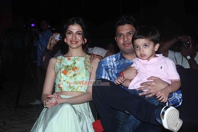 Yo Yo Honey Singh, Urvashi Rautela and Bhushan Kumar at the music album launch of 'DESI KALAKAAR'