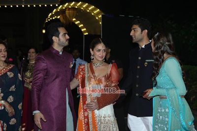 Bolly Celebs at Ahana Deol & Vaibhav Vohra's Sangeet Ceremony