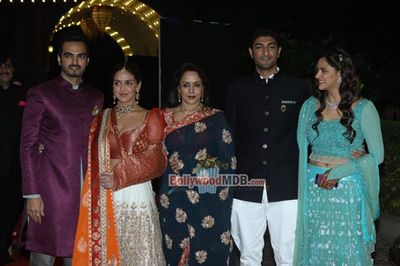 Bolly Celebs at Ahana Deol & Vaibhav Vohra's Sangeet Ceremony