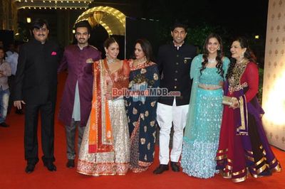 Bolly Celebs at Ahana Deol & Vaibhav Vohra's Sangeet Ceremony
