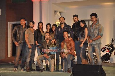 Rohit Shetty with 12 Celeb Contestants at the launch of new season of 'KHATRON KE KHILADI'
