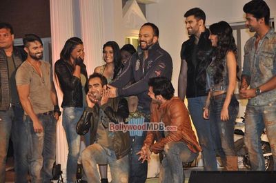 Rohit Shetty with 12 Celeb Contestants at the launch of new season of \'KHATRON KE KHILADI\'