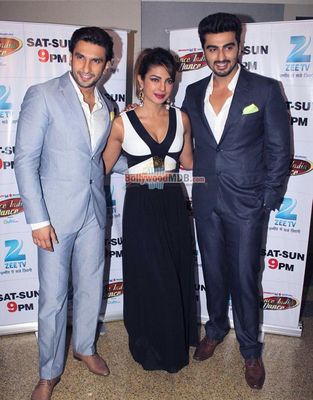 Priyanka Chopra, Ranveer Singh, Arjun Kapoor promote film 'GUNDAY' on 'Dance India Dance' sets