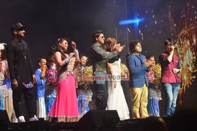 Shah Rukh Khan, Madhuri Dixit, Yo Yo Honey Singh perform at Temptation Reloaded 2014 concert