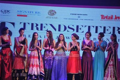 Bolly Celebs on the ramp at the Retail Jeweller India Trendsetters 2014 show