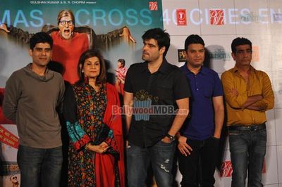 Amitabh Bachahan, Parth Bhalerao and actress Usha Jadhav at film 'Bhootnath Returns' trailer launch