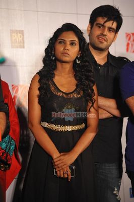 Amitabh Bachahan, Parth Bhalerao and actress Usha Jadhav at film 'Bhootnath Returns' trailer launch