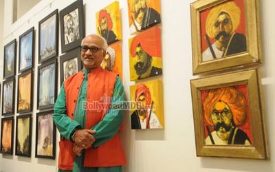 Zeenat Aman and Rati Agnihotri at Raosaheb Gurav's 'Dhangar' themed painting exhibition 'Subraan'