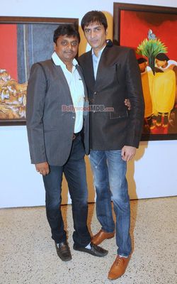 Zeenat Aman and Rati Agnihotri at Raosaheb Gurav's 'Dhangar' themed painting exhibition 'Subraan'