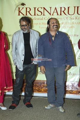B-Town personalities at the launch of Ruupa Raman's devotional music album 'Krisnaruupa'