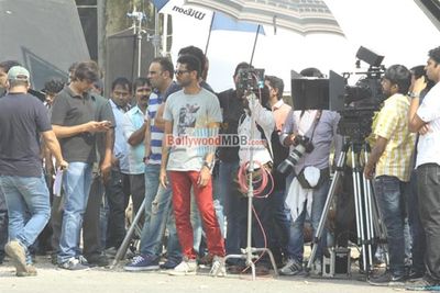 Ajay Devgn, Sonu Sood & Kunaal Roy Kapur snapped shooting for 'ACTION JACKSON'