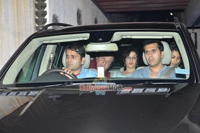 Celebs and family members at Farhan Akhtar's birthday party