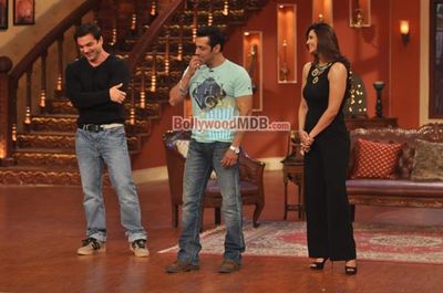 Salman Khan, Daisy Shah, Sohail Khan promote JAI HO on Comedy Nights with Kapil sets