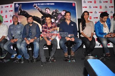 Salman Khan, Pulkit Samrat, Sarah Jane Dias, Bilal Amrohi, Atul Agnihotri at film 'O TERI' first look launch