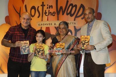 Anupam Kher and director Sooraj Barjatya at the launch of book \'Lost in the Woods\' written by 9 year old Kashvee R. Barjatya