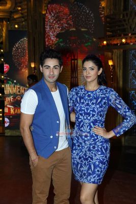 Stars on the sets of 'Entertainment Ke Liye Kuch Bhi Karega' to promote 'Lekar Hum Deewana Dil'