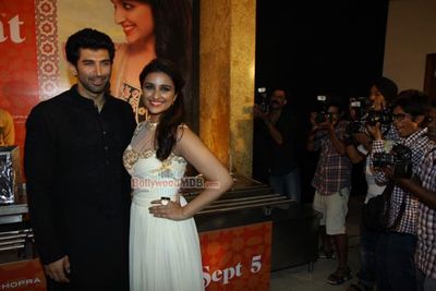 Aditya Roy Kapur and Parineeti Chopra at the Iftar get together for 'Daawat-E-Ishq' trailer launch