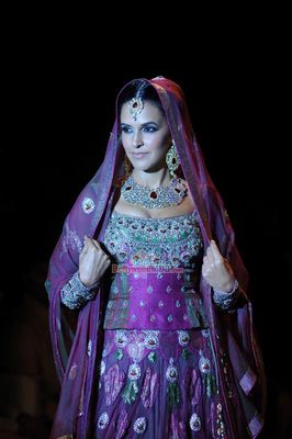 Stars walk the ramp for the Gitanjali Gems Ltd show at the India International Jewellery Week 2014