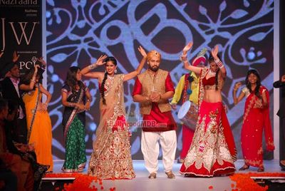 Stars walk the ramp for the Swarovski Show at the IIJW 2014