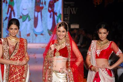Stars walk the ramp for the Swarovski Show at the IIJW 2014