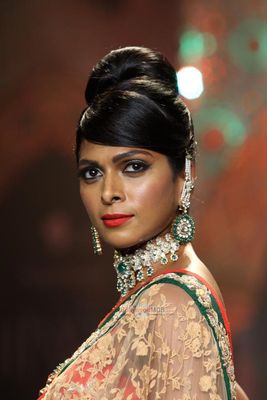 Stars walk the ramp for Aks by Birdhichand Ghanshyamdas show at the IIJW 2014