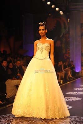 Neetu Chandra walks the ramp at the Grand of India International Jewellery Week 2014