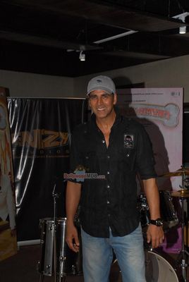 Akshay Kumar at promotional song recording for film 'ENTERTAINMENT'
