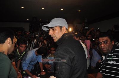 Akshay Kumar at promotional song recording for film 'ENTERTAINMENT'
