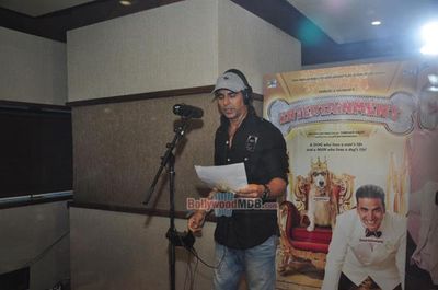 Akshay Kumar at promotional song recording for film 'ENTERTAINMENT'