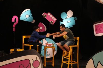 Salman Khan promotes film 'KICK' on Disney show Captain Tiao