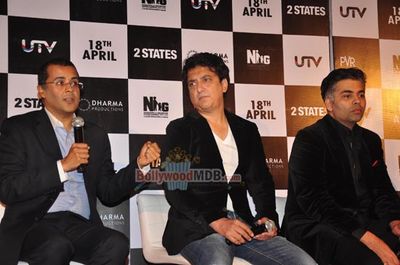 Arjun Kapoor, Alia Bhatt, Karan Johar at film '2 STATES' first look and theatrical trailer launch