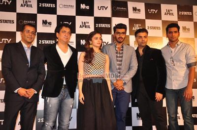 Arjun Kapoor, Alia Bhatt, Karan Johar at film '2 STATES' first look and theatrical trailer launch
