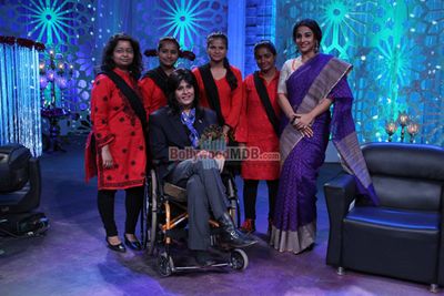Vidya Balan on the sets of STAR PLUS Show 'NO MORE KAMZOR'