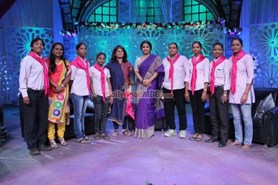 Vidya Balan on the sets of STAR PLUS Show 'NO MORE KAMZOR'