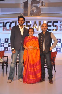 Abhishek Bachchan with Vijay Krishna Acharya on Day 2 of the FICCI Frames 2014