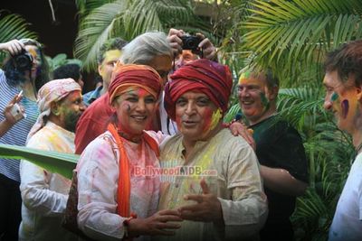 Bolly Celebs at Javed Akhtar & Shabana Azmi's Holi Celebrations