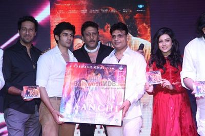Mishti, Kartik Tiwari, Jackie Shroff, Ismail Darbar at Subhash Ghai\'s film 'KAANCHI' music launch