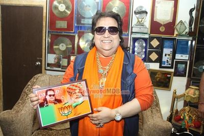 Music director Bappi Lahiri holds press meet announcing his ticket for the upcoming Lok Sabha elections for Bhartiya Janata party (BJP)