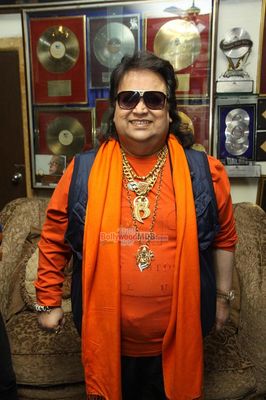 Music director Bappi Lahiri holds press meet announcing his ticket for the upcoming Lok Sabha elections for Bhartiya Janata party (BJP)