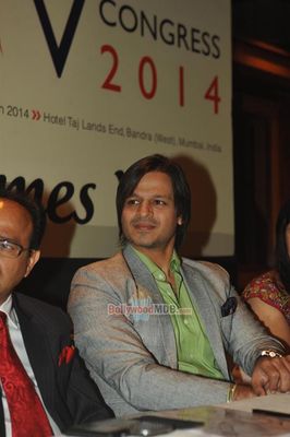 Vivek Oberoi and Rati Agnihotri at the conference on Cure for HIV: Hope or Hype