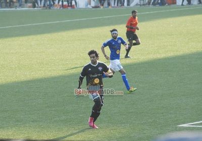 Stars at the celebrity football match between the All Stars Football Club and Gold Stars Football Club