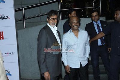 Amitabh Bachchan with his family at film 'KOCHADAIIYAAN' first look launch