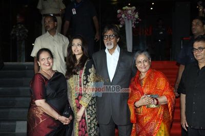 Amitabh Bachchan with his family at film 'KOCHADAIIYAAN' first look launch